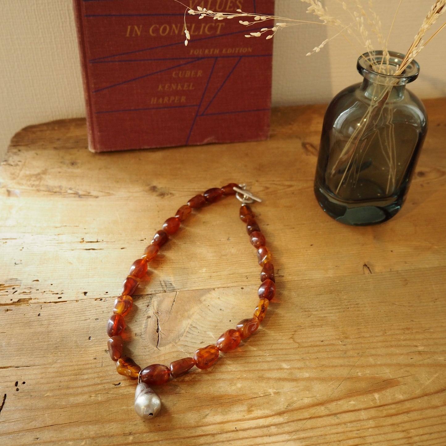 Marble brown Necklace