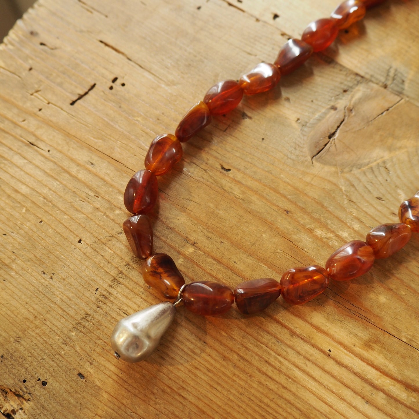Marble brown Necklace