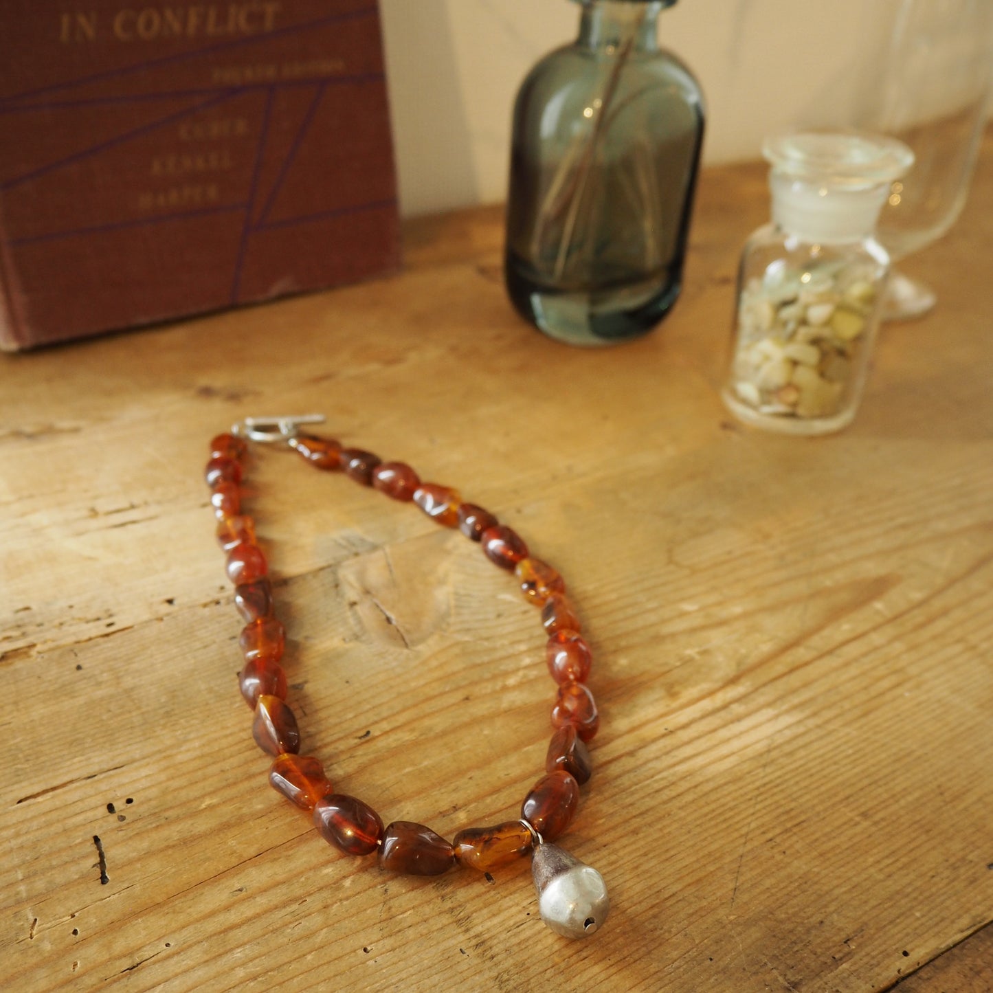 Marble brown Necklace