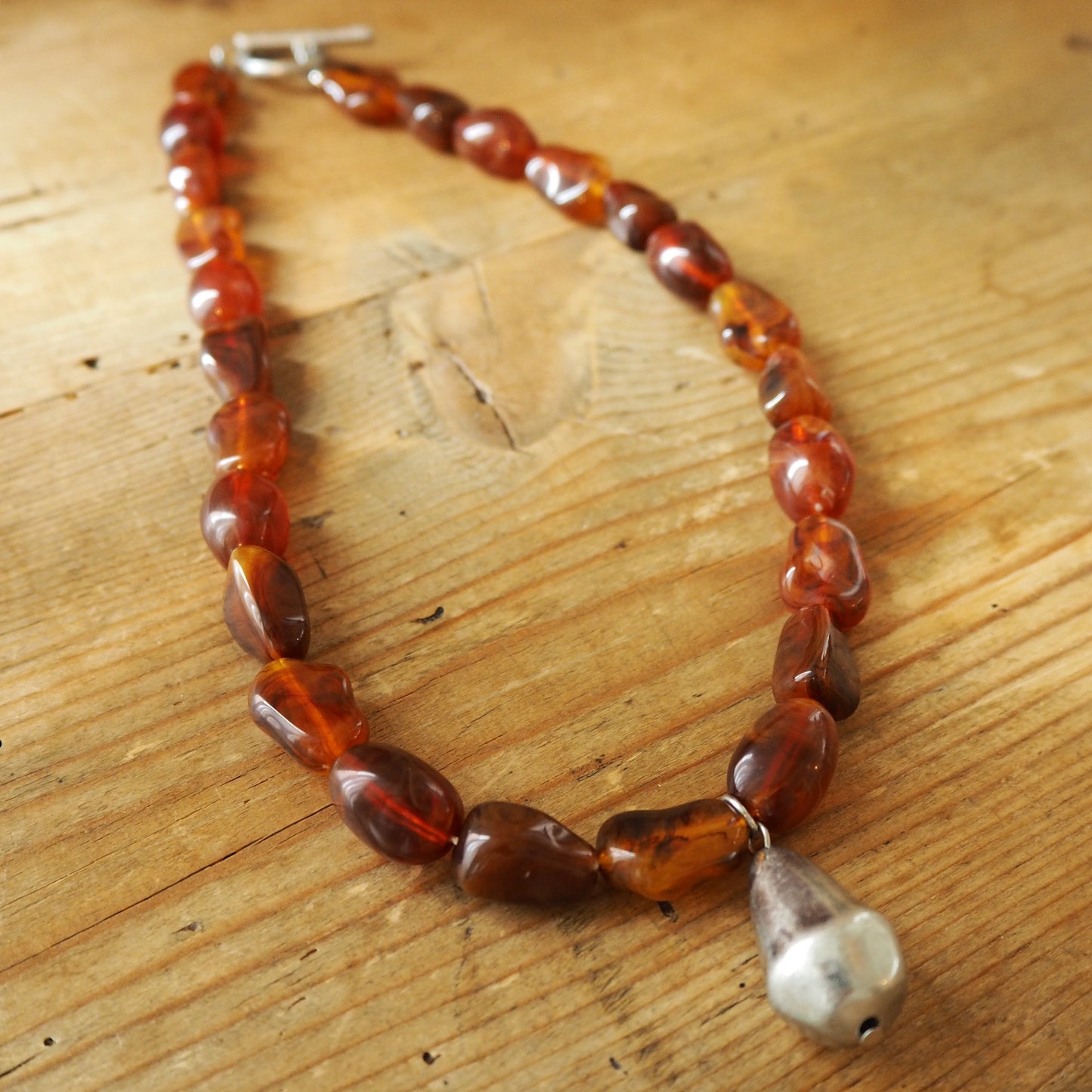 Marble brown Necklace