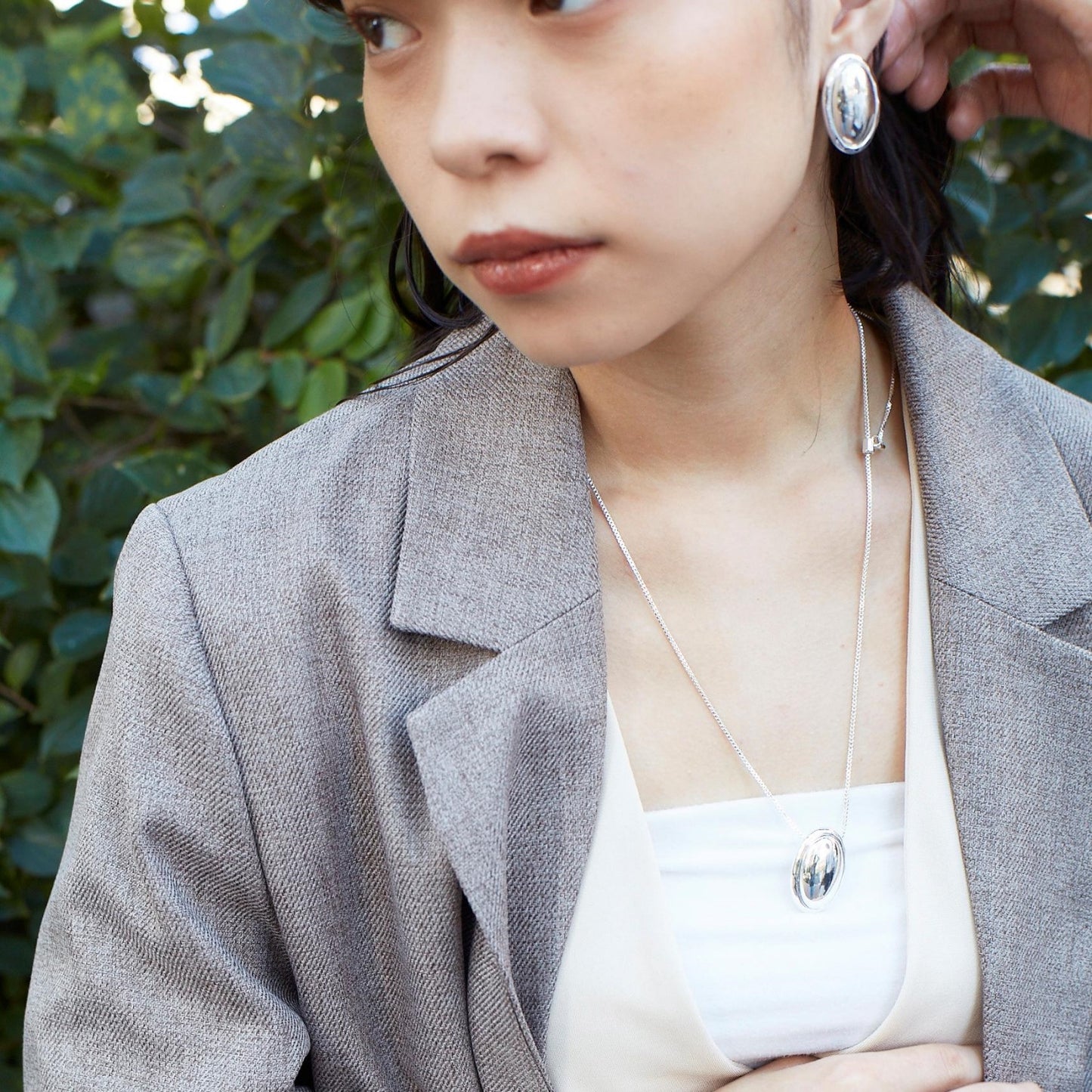 Oval polish Earrings