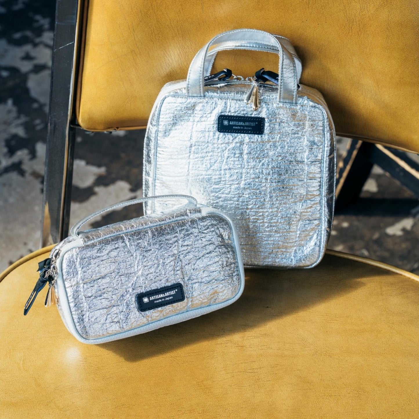 ARTISAN&ARTIST× Nothing And Others × etulタテ型収納のスクエアポーチ