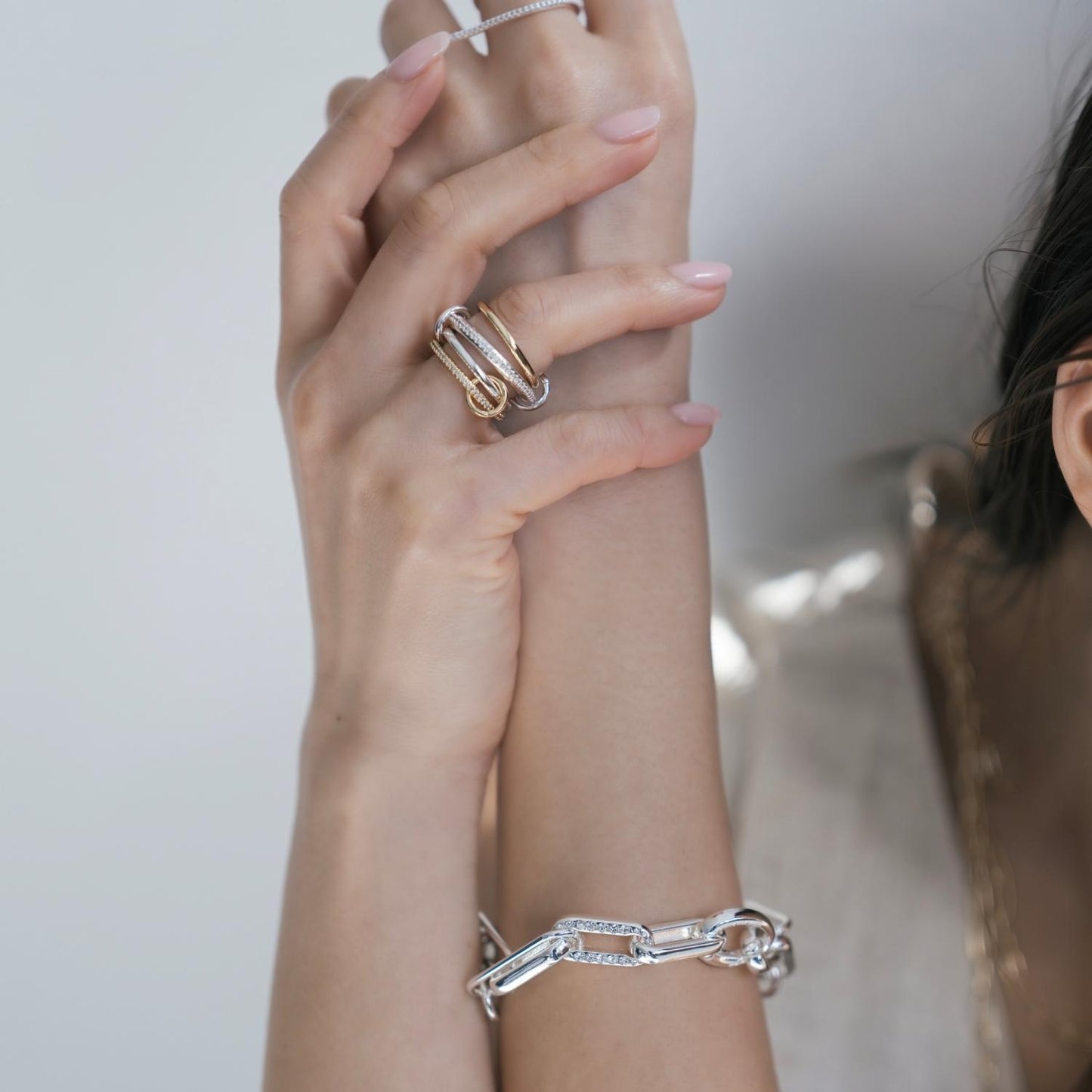 Square Chainmix Bracelet