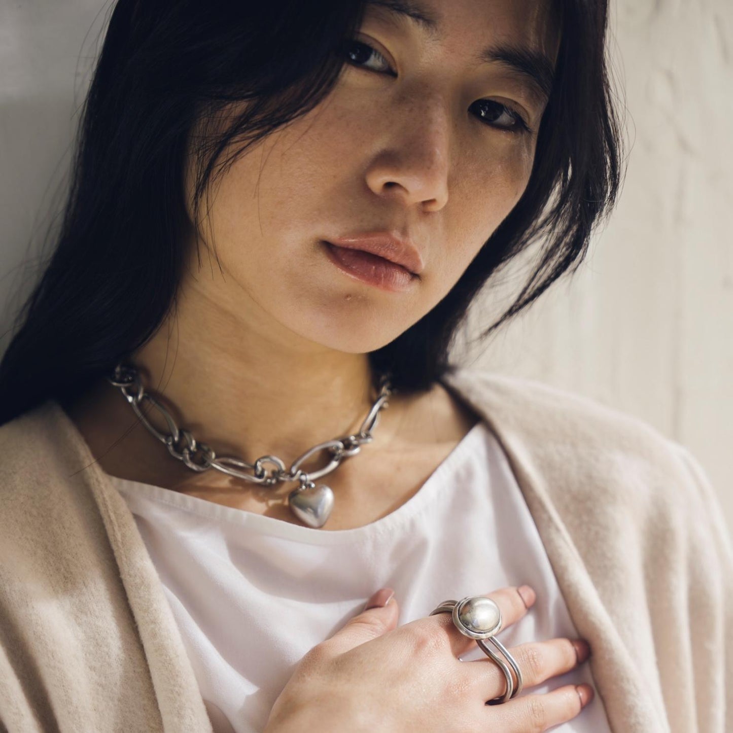 Plump heart Mutually Necklace