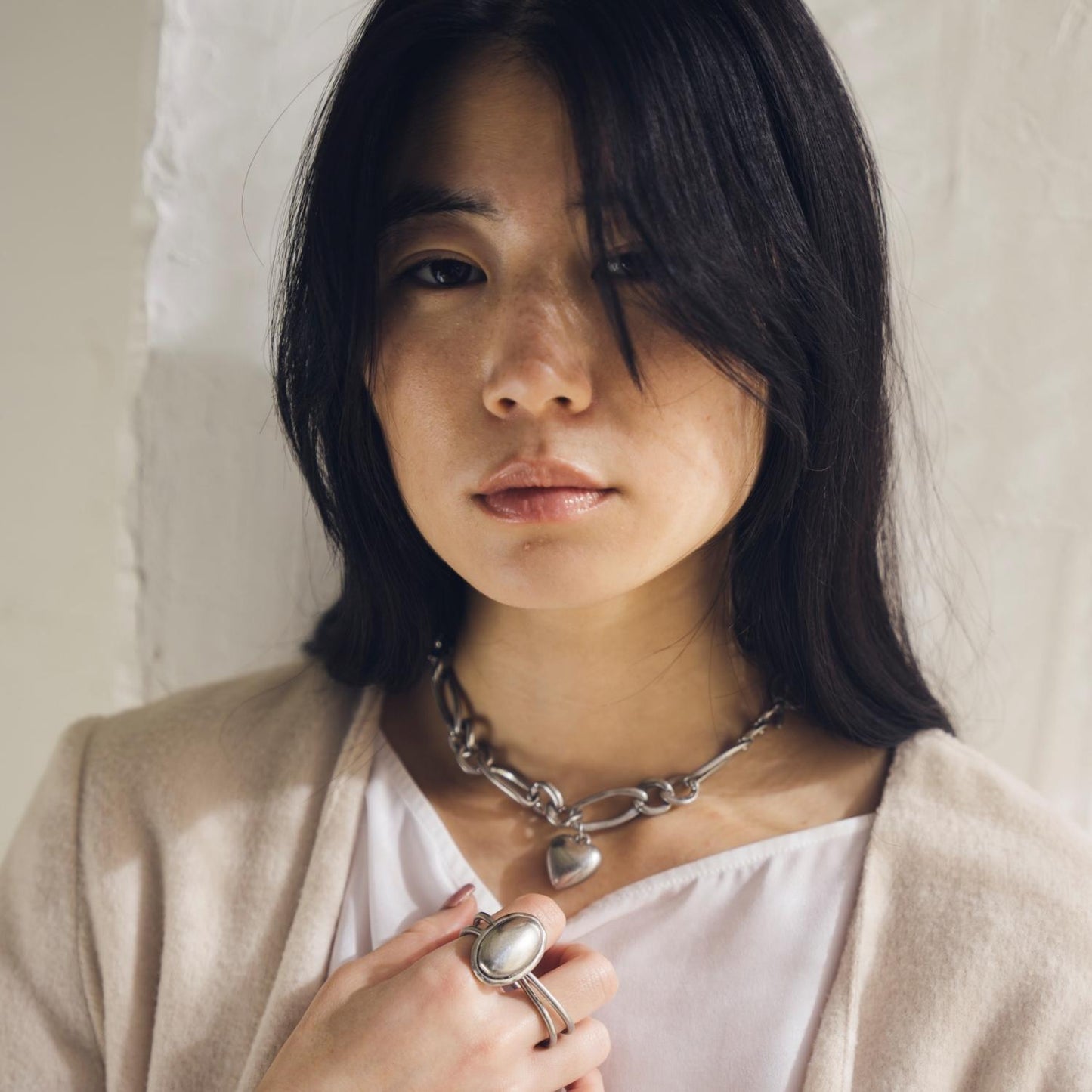 Plump heart Mutually Necklace