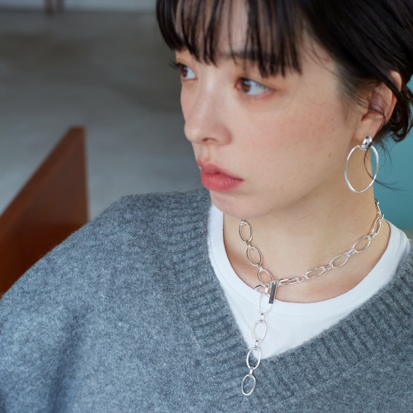 Ellipse chain Necklace