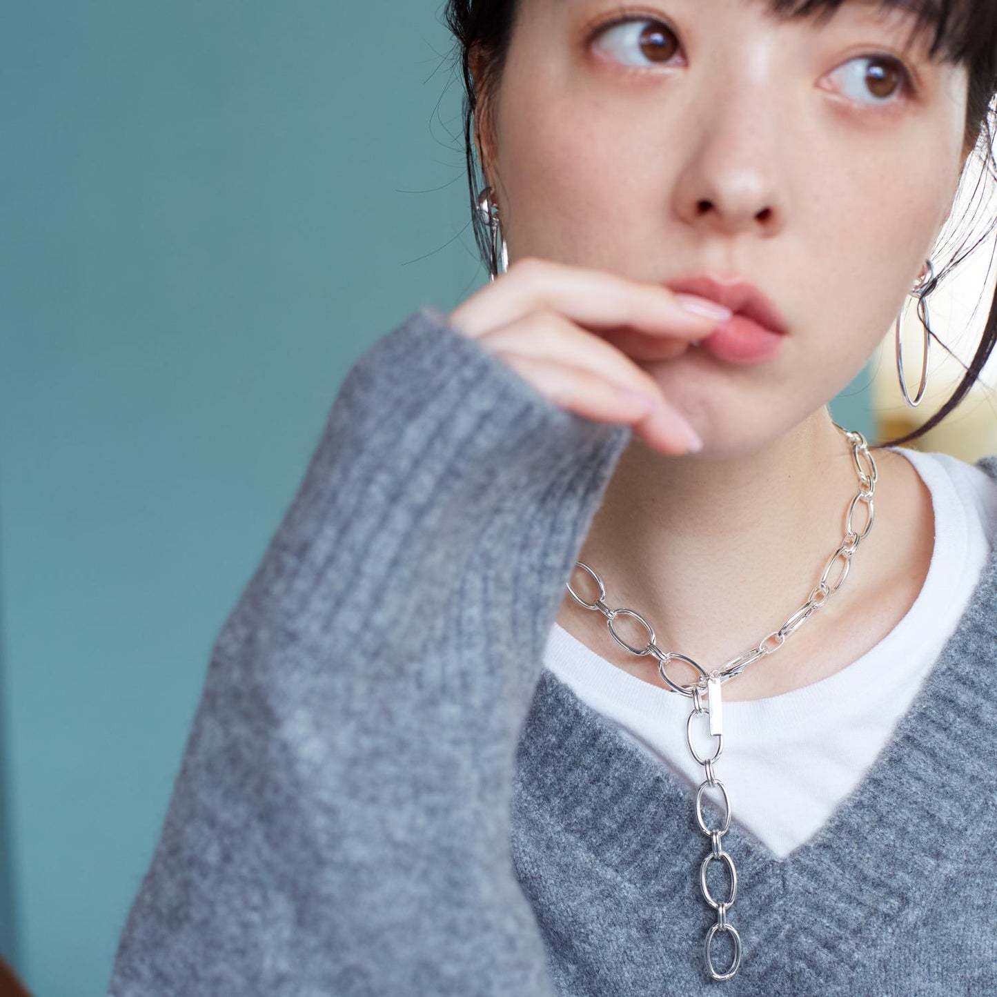 Ellipse chain Necklace
