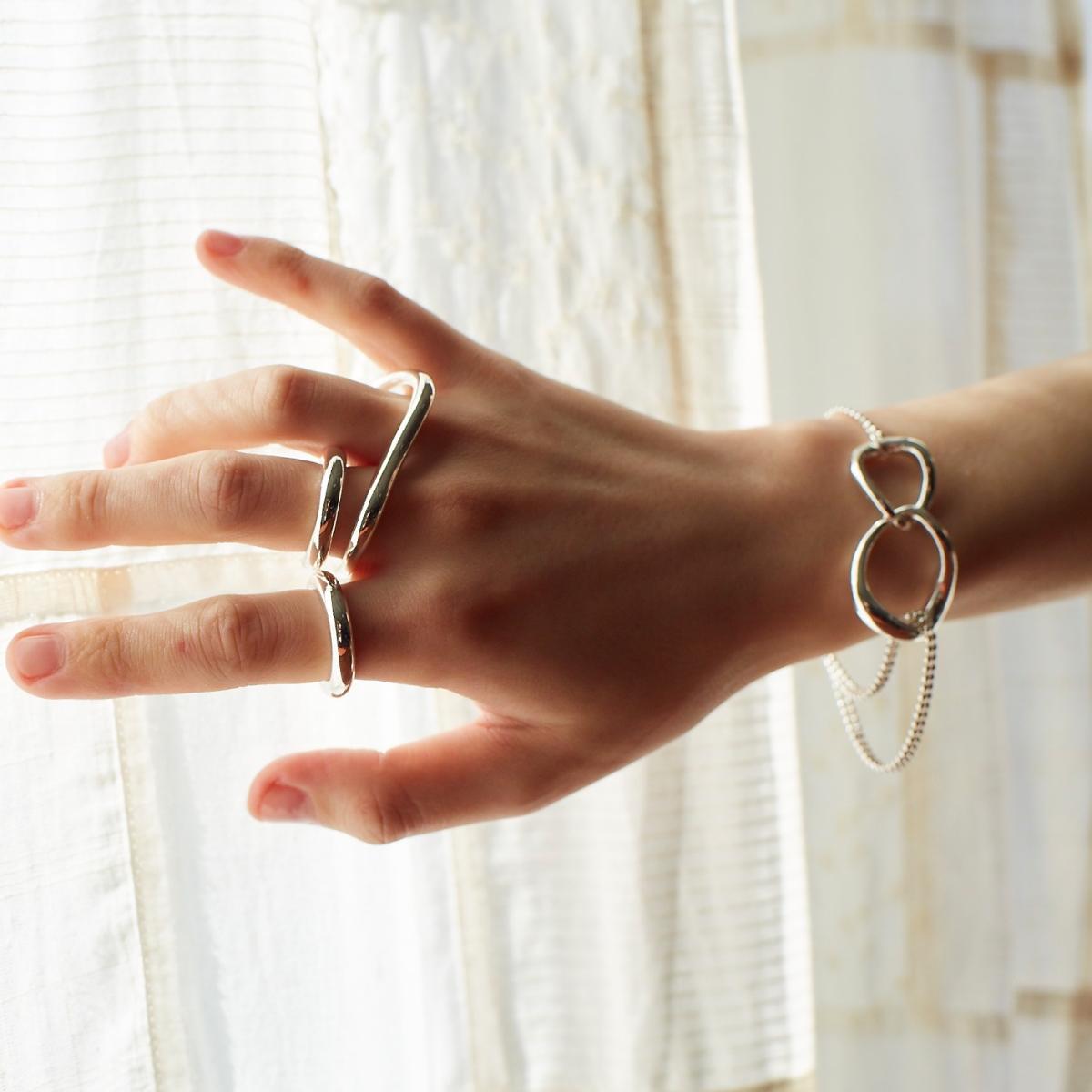 Tow ring Bracelet