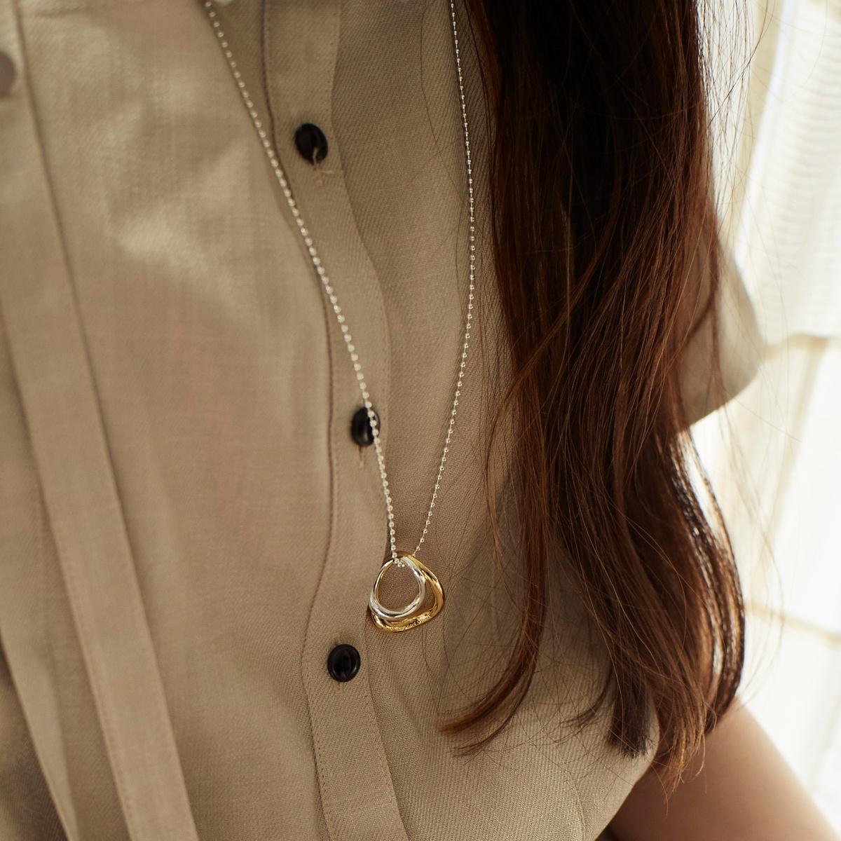 Tow ring Necklace