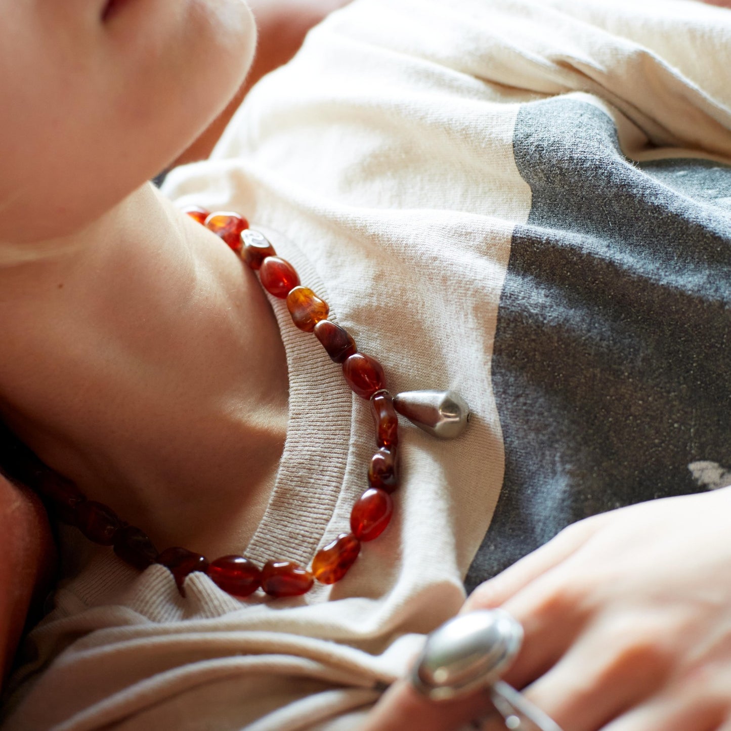 Marble brown Necklace