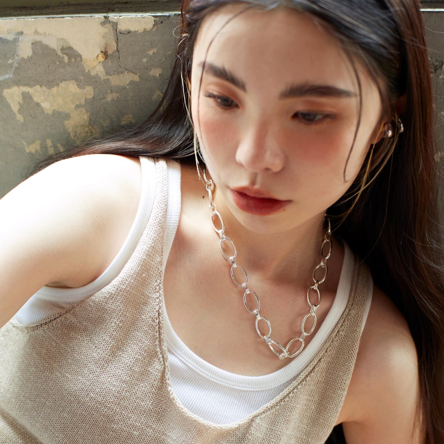 Ellipse chain Necklace