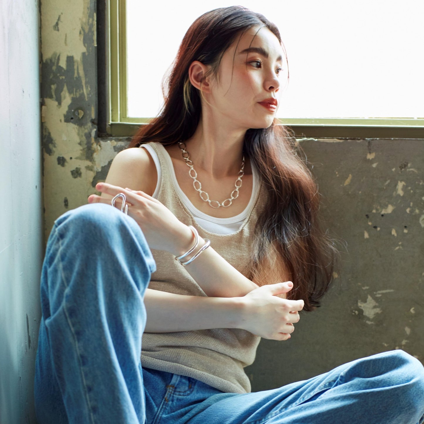 Ellipse chain Necklace