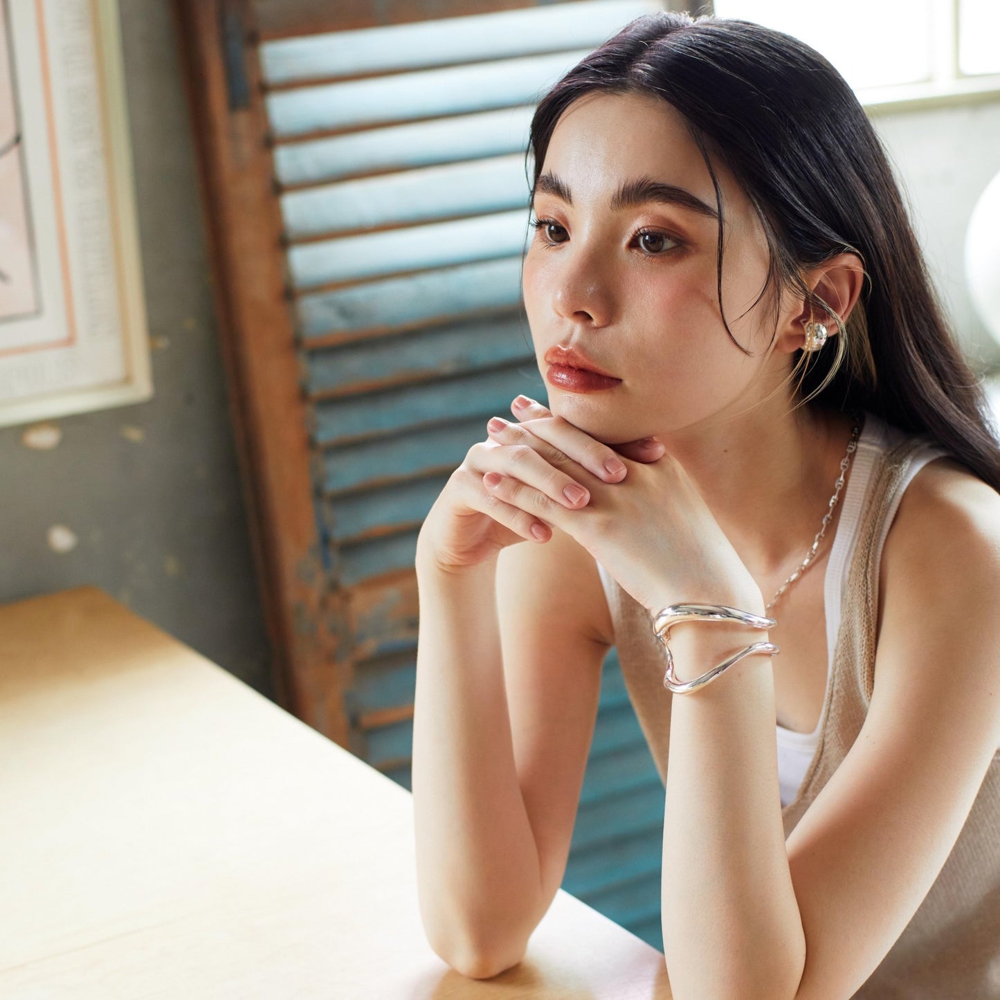 Double line bangle