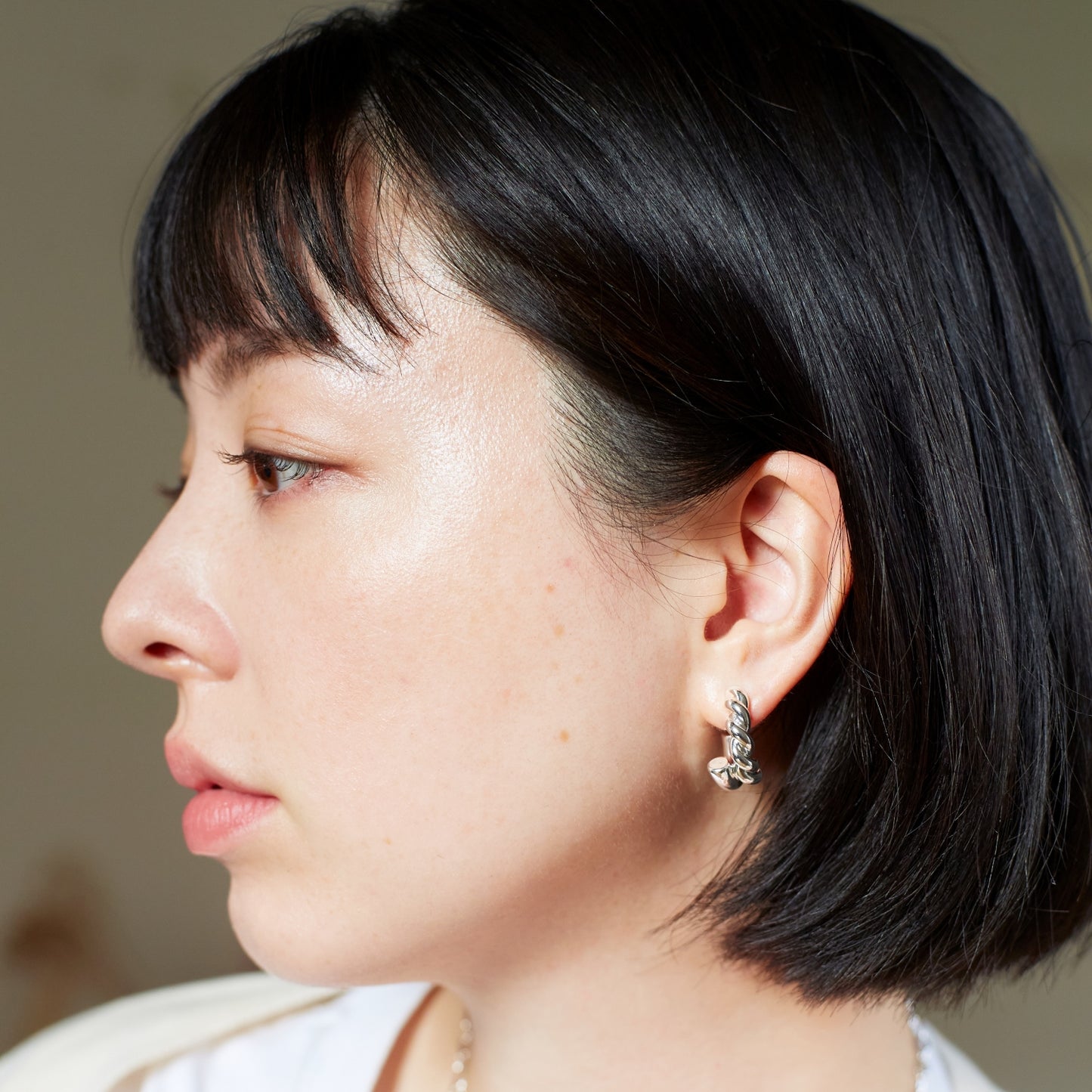 Half design Hoop Pierce
