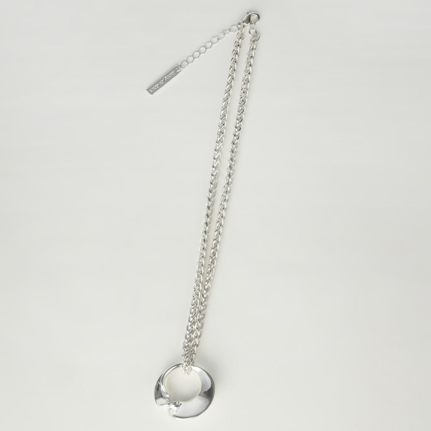 Asymmetry twist ring Necklace