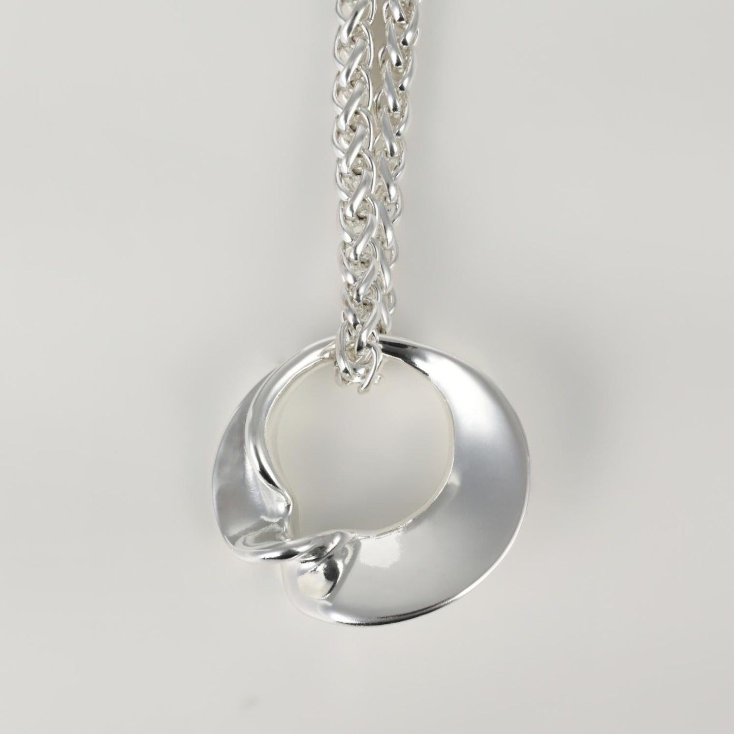 Asymmetry twist ring Necklace