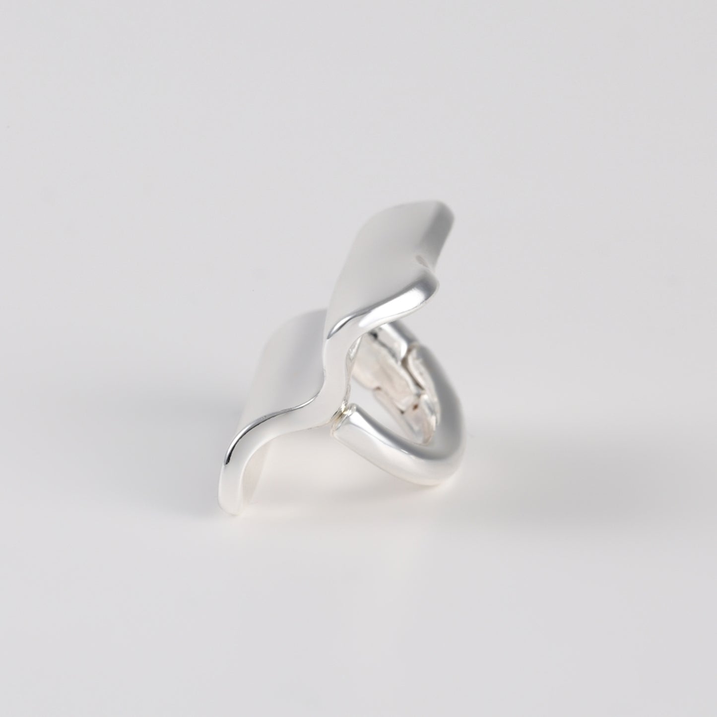 wave square earrings