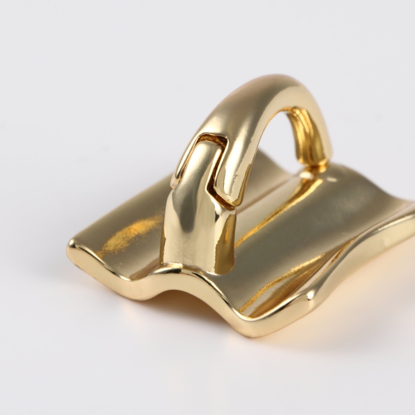 wave square earrings