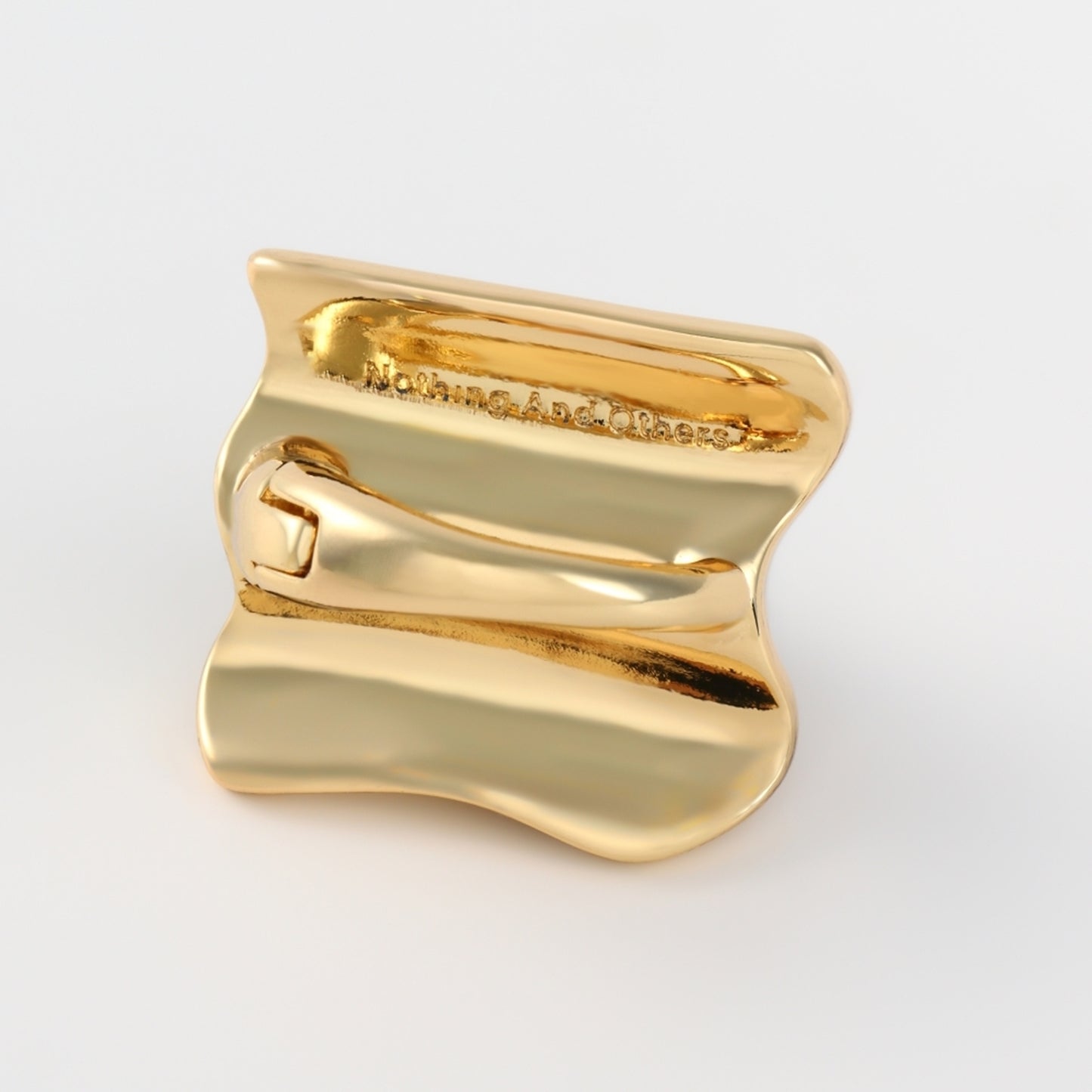 wave square earrings