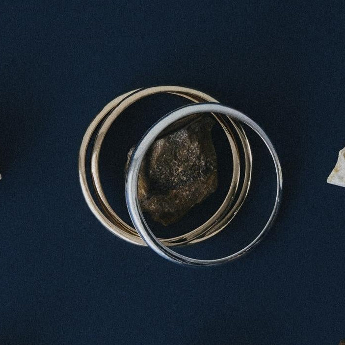 
                  
                    Multifaceted Bangle Set
                  
                