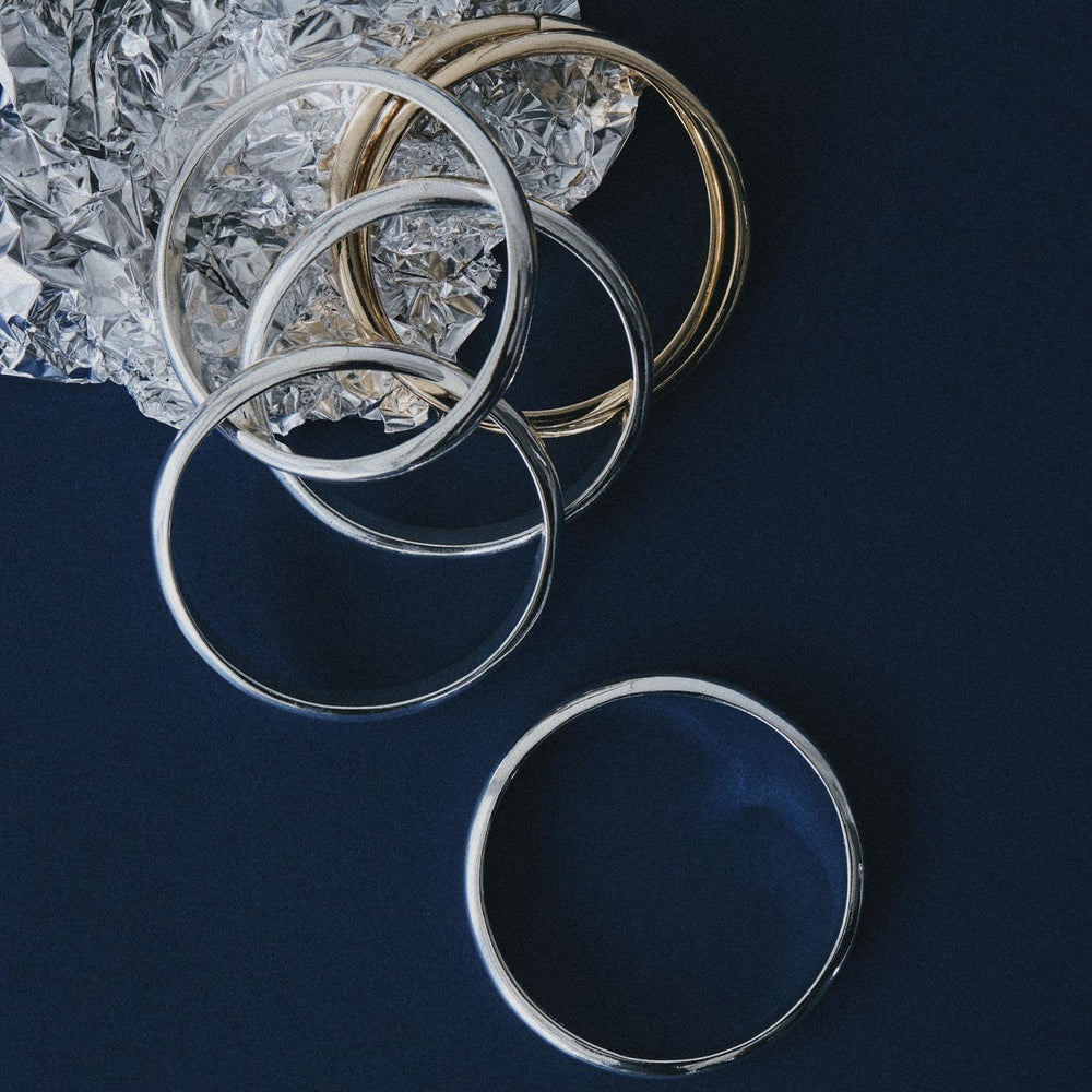 Multifaceted Bangle Set