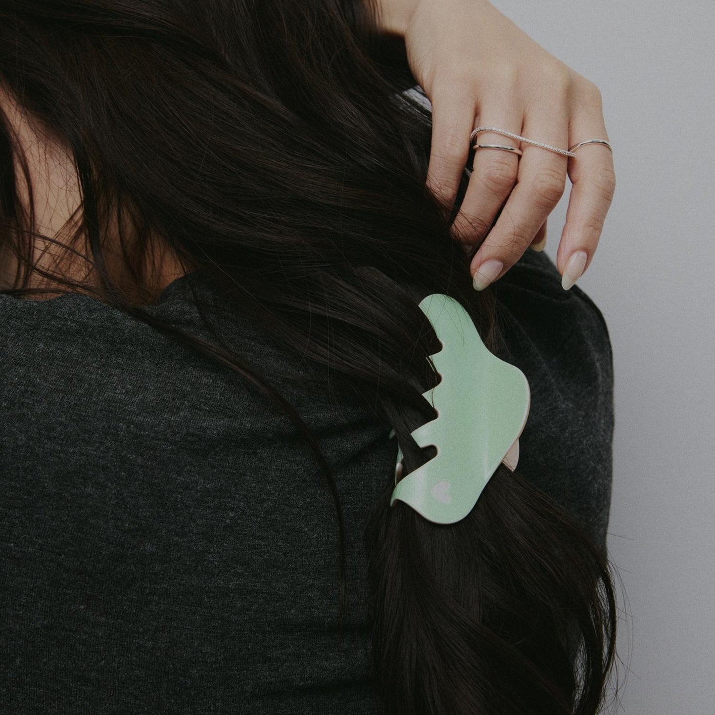
                  
                    Heart Cutout Bicolor Hair Clip With Charm
                  
                