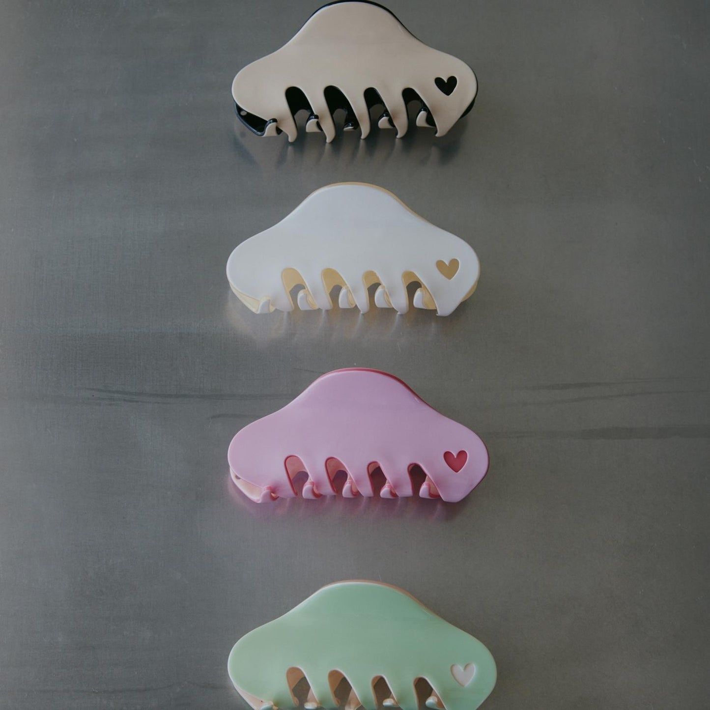 
                  
                    Heart Cutout Bicolor Hair Clip With Charm
                  
                