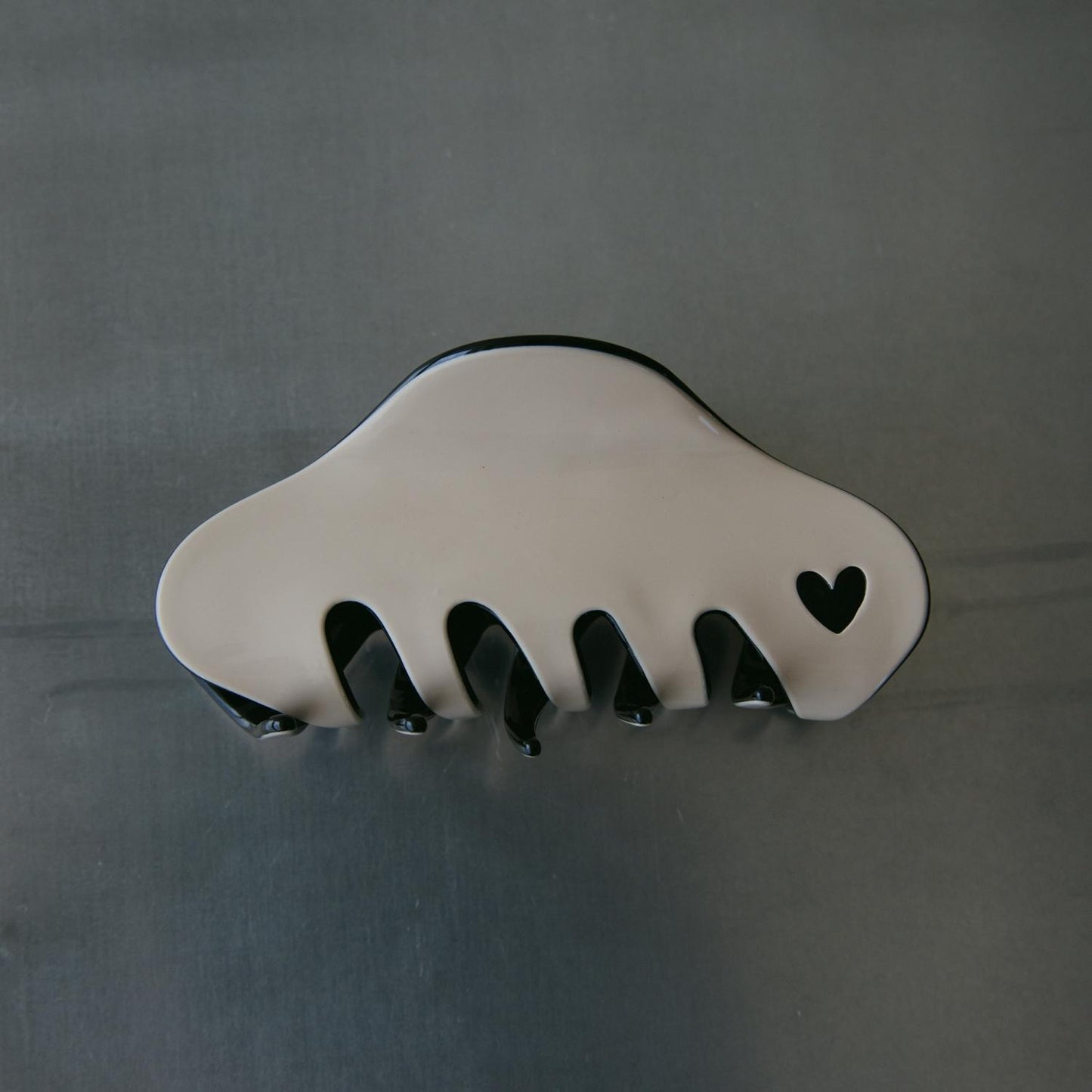 
                  
                    Heart Cutout Bicolor Hair Clip With Charm
                  
                