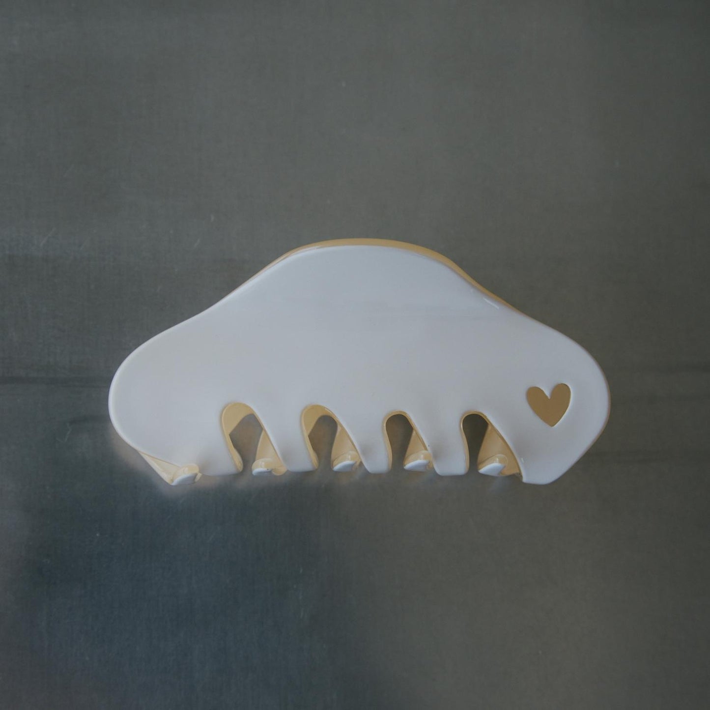 
                  
                    Heart Cutout Bicolor Hair Clip With Charm
                  
                