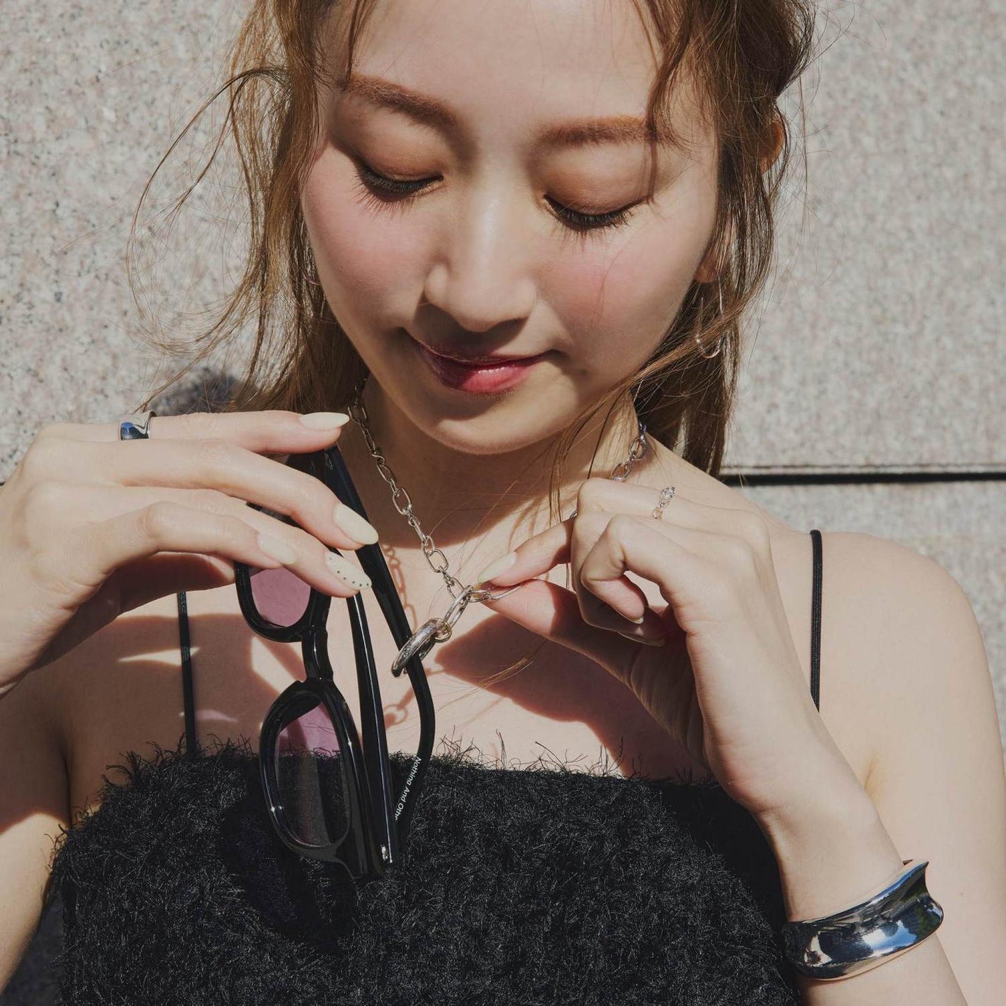 
                  
                    【鹿沼憂妃さんコラボ】Chain Mix Glasses Holder Necklace
                  
                