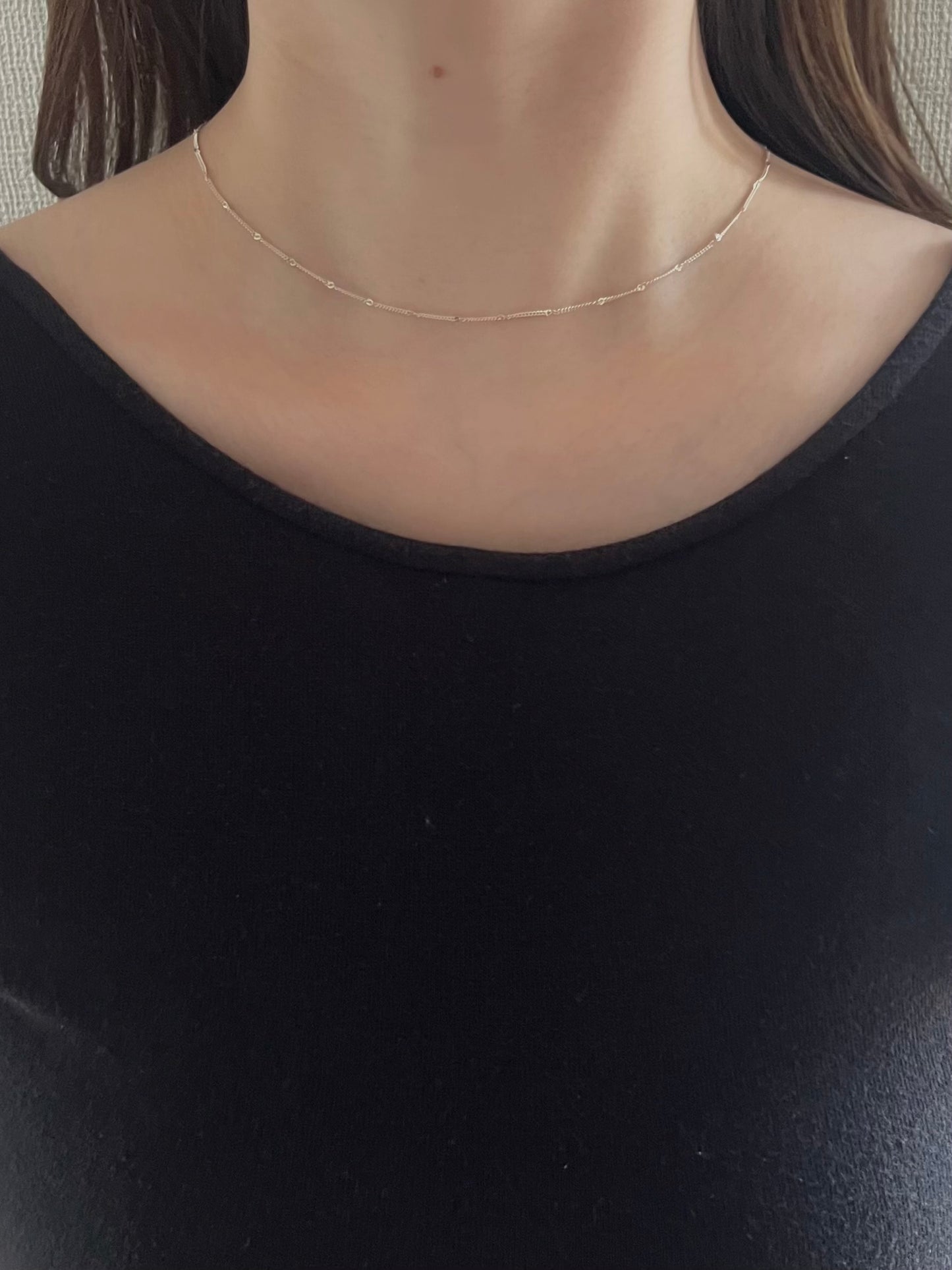 
                  
                    Silver925ステーションチェーンネックレス
                  
                