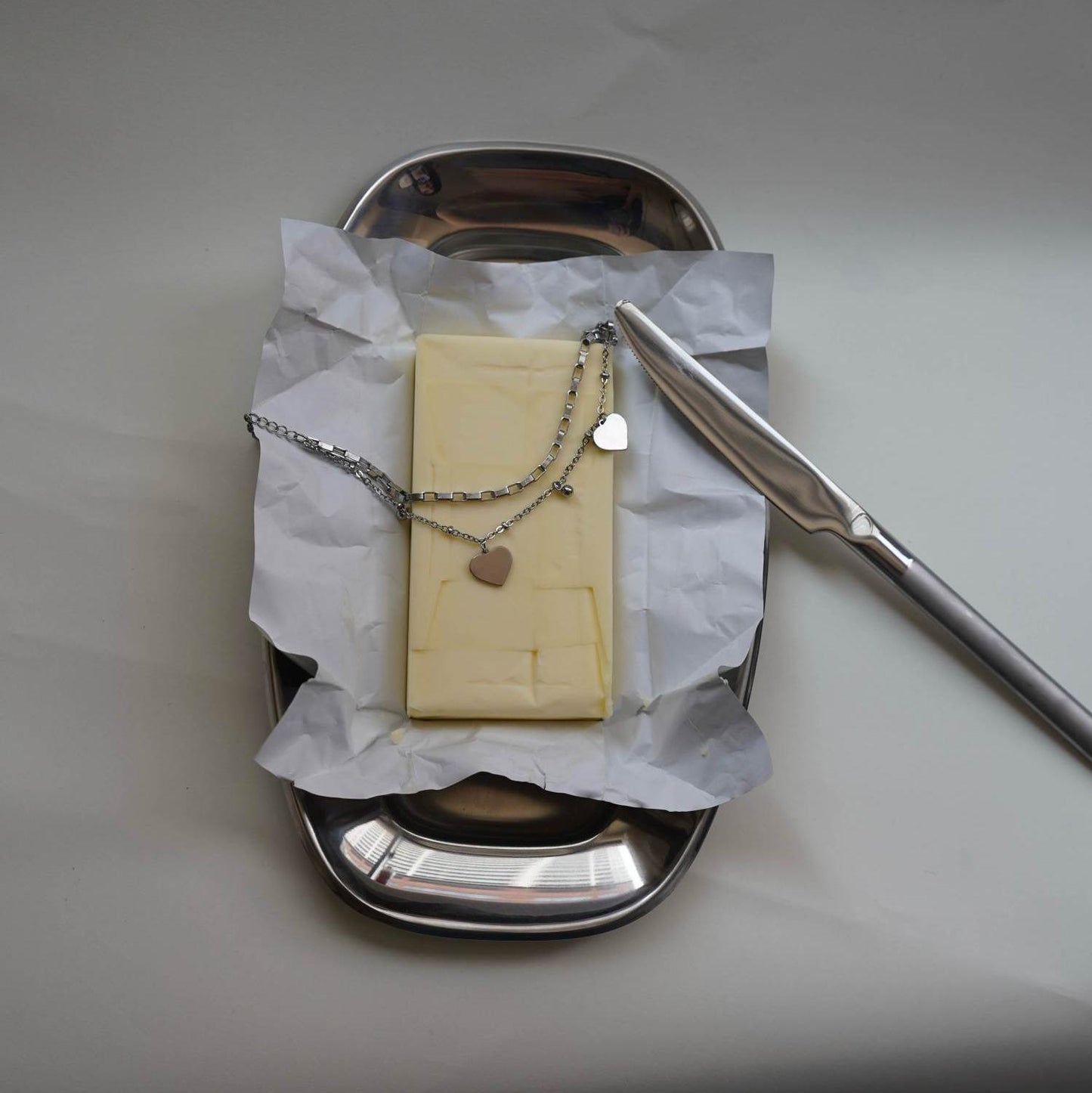 
                  
                    ハートチャーム2連ブレスレット
                  
                