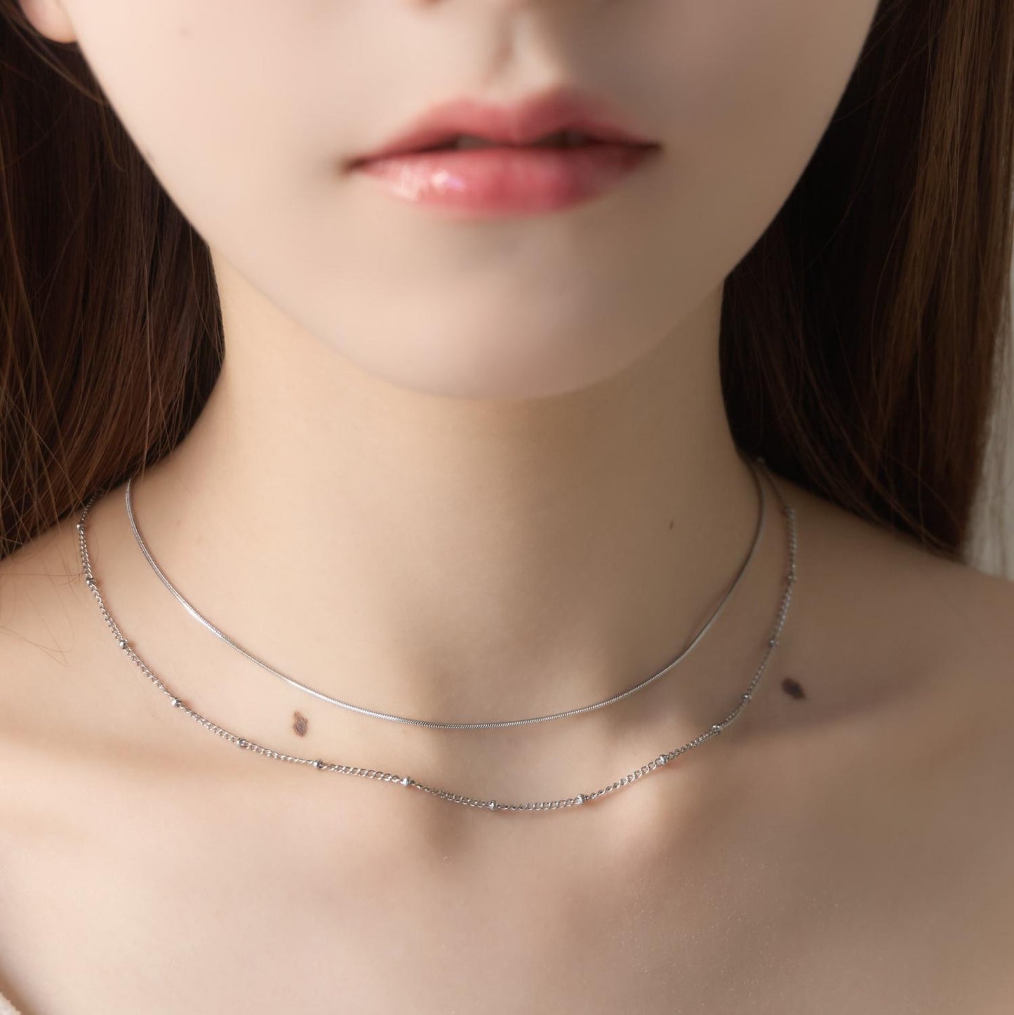 
                  
                    シンプル2連チェーンネックレス【AKB48 千葉恵里さん着用】
                  
                