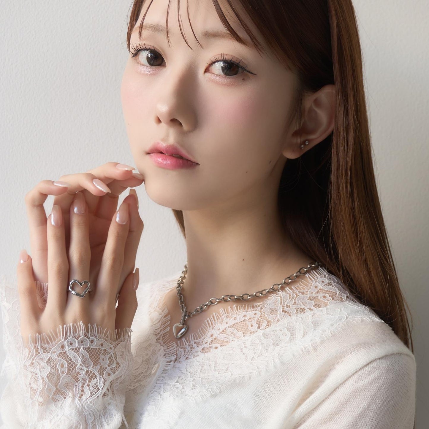 
                  
                    ハートボリュームチェーンネックレス【AKB48 千葉恵里さん着用】
                  
                